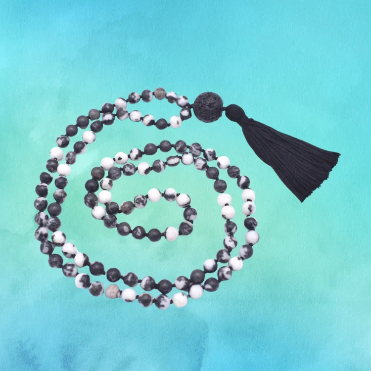 BLACK ZEBRA JASPER STONE